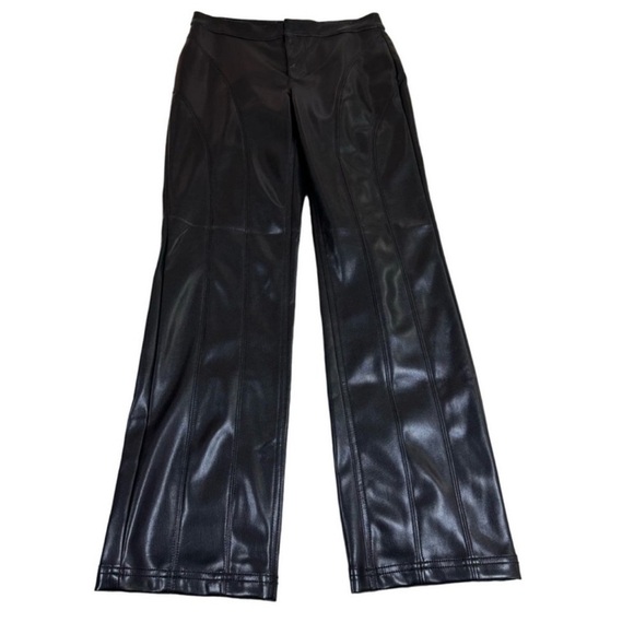 UO Silence + Noise Urban Outfitters Women’s Sydney Faux Vegan Leather Pants NWT - Picture 9 of 10